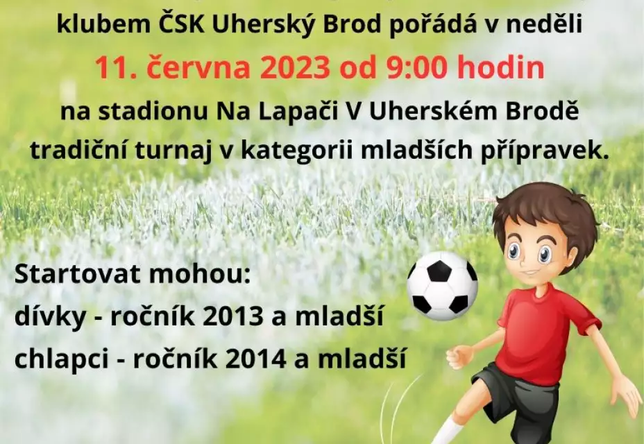 O pohár Bílých Karpat budou v Uherském Brodě bojovat přípravky